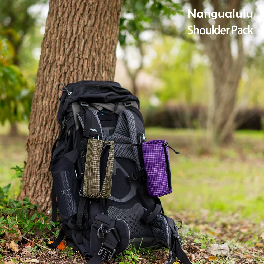 Bolsa con correa de hombro multifuncional ajustable elástica, bolsa colgante, bolsa para botella de agua externa para acampar, senderismo, mochila de trekking - imagen 3