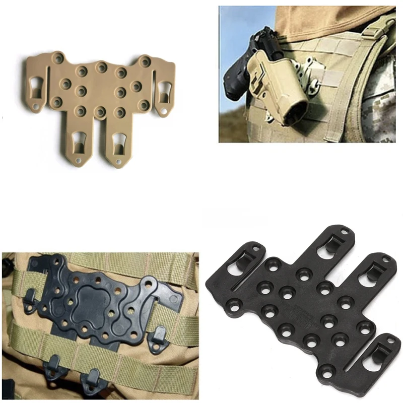 Adaptador Molle con Clip de velocidad, plataforma Airsoft Glock 17 M92, funda de riel, soporte para pistola de caza, adaptador, accesorios para pistola - imagen 4