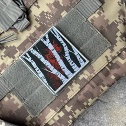 Wolf on the Shores parche táctico airsoft con velcro para mochila