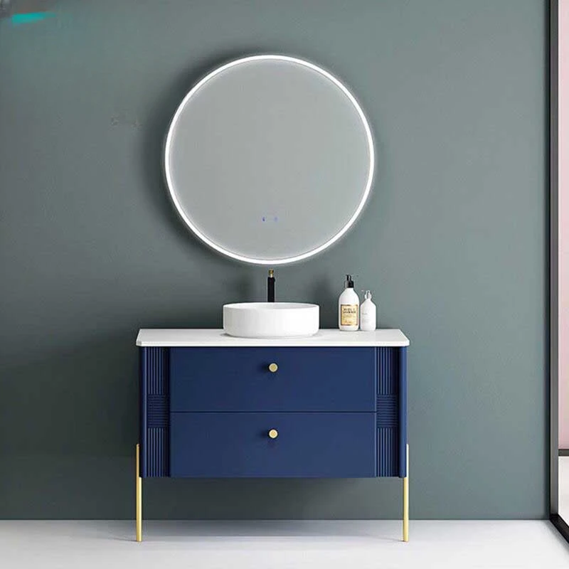 Armario de baño de lujo, mueble americano moderno, combinación de pizarra, soporte de lavabo, lavabo de mano - imagen 2
