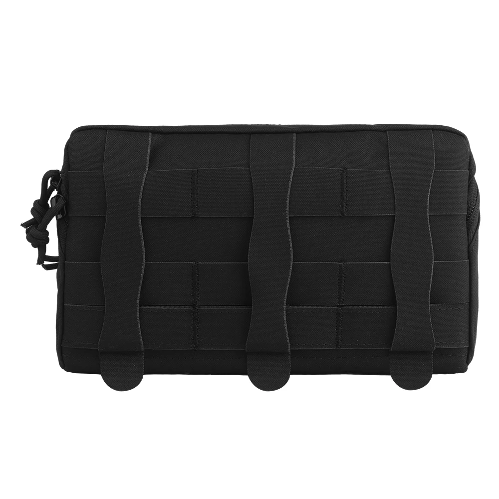 Bolsa para artículos diversos con cremallera Horizontal, sello de cintura Molle con bolsa, correa de cuerda elástica interna, bolsa de almacenamiento fija - imagen 4