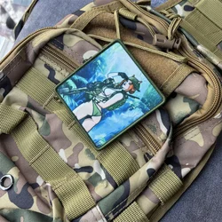 Parche estampado militar táctico con gancho – Insignia moral para ropa