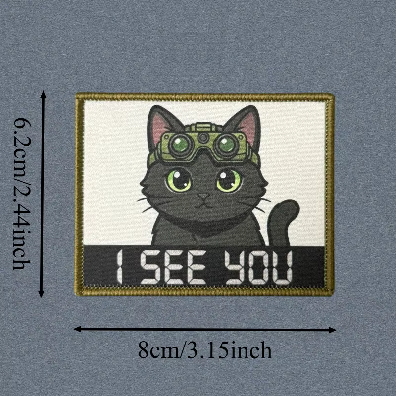 Parche táctico I SEE YOU para chaleco gatuno insignia moral con velcro