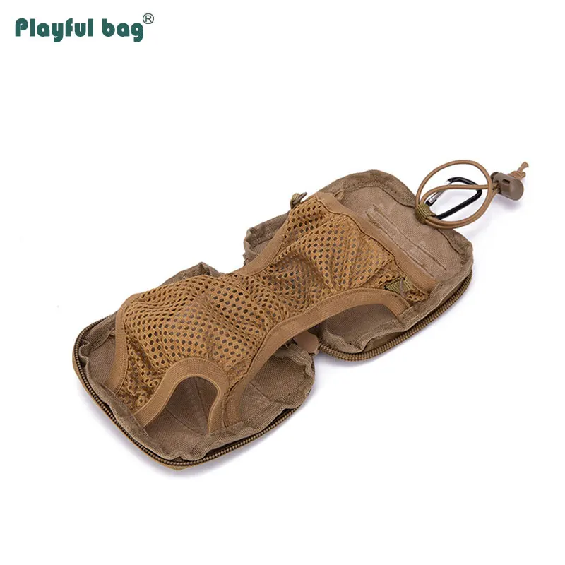 Bolsa para botella de agua plegable para exteriores, bolsa de hidratación EDC Molle, equipo de escalada para montar, paquete ligero impermeable AVA205 - imagen 5