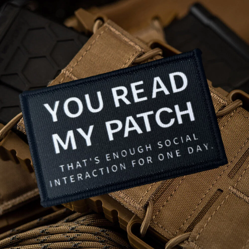 Ti lee mi parche táctico impreso Meme divertido gancho y bucle Airsoft brazalete insignia de moral militar pegatinas decorativas para mochila - imagen 5