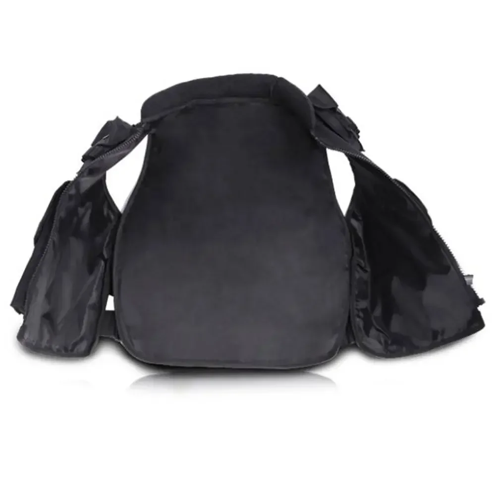 Chaleco táctico de nailon para niños, chaleco de seguridad para entrenamiento, protector, negro - imagen 4