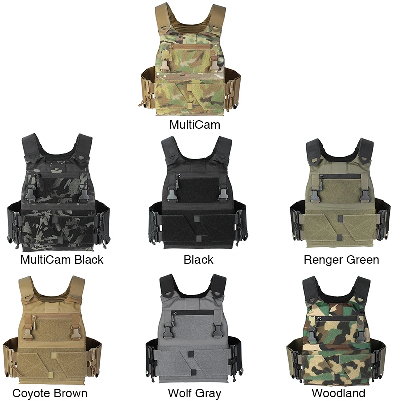 Pew táctico FCSK 3.0EX versión portador de placa chaleco táctico de liberación rápida portador de placa Airsoft Fcsk2.0 - imagen 5