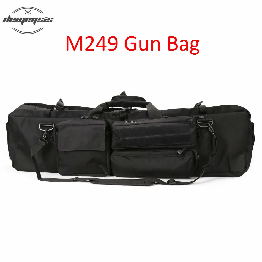 Bolsa táctica de doble pistola, mochila militar para francotirador de caza, doble Rifle, bolsas de caza para M249, M4A1, M16, AR15 - imagen 2