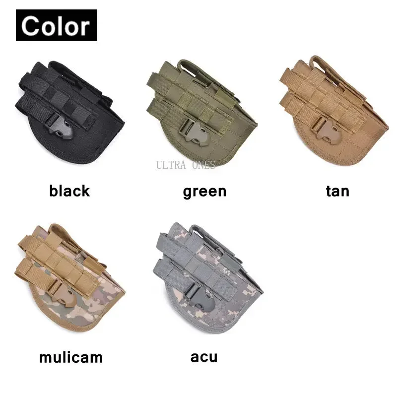 Funda de cinturón táctico Airsoft tiro Cs juego pistola Molle fundas de cintura Universal para caza al aire libre funda para pistola - imagen 2