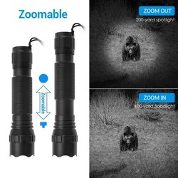 Linterna infrarroja 850/940nm con Zoom - Iluminador IR para visión