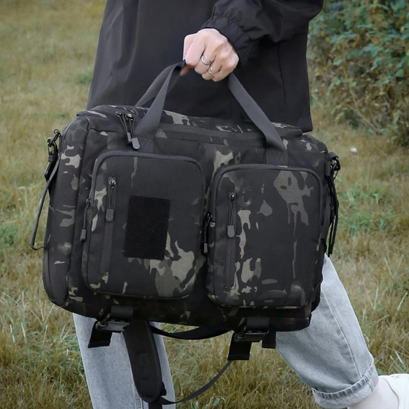 Mochila militar táctica para hombre, bolsa de viaje para ordenador portátil, Camping, escalada, 1000D, para exteriores, con bolsillo para zapatos - imagen 3