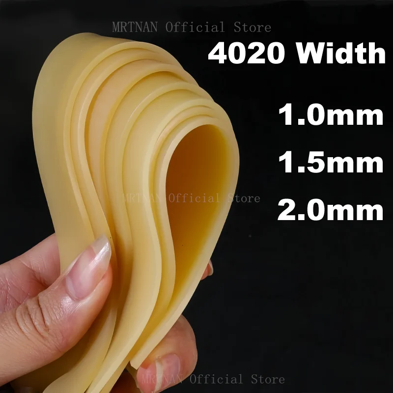 Banda de goma plana gruesa de 40mm de ancho, 2,0, alta elasticidad, varilla larga, tirachinas, banda de goma para tiro, accesorios de caza - imagen 5