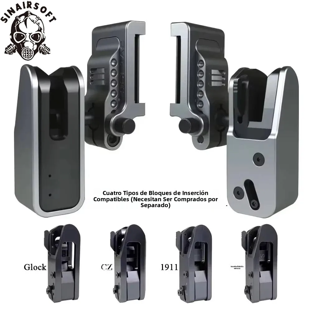 SINAIRSOFT S-3 Funda IPSC de aluminio con liberación rápida