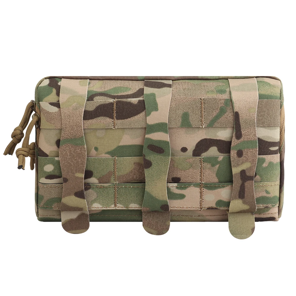 Bolsa de extensión GP lateral ligera, almacenamiento MOLLE, cremallera bidireccional, anillo de retención incorporado, uso táctico al aire libre - imagen 4