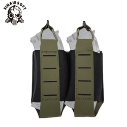 Tegris táctico de nailon 500D, 8 capas®Bolsa de doble imán AR M4, 5,56/7,62, portador de corte láser, bolsa Molle, soporte para revistas, equipo Airsoft