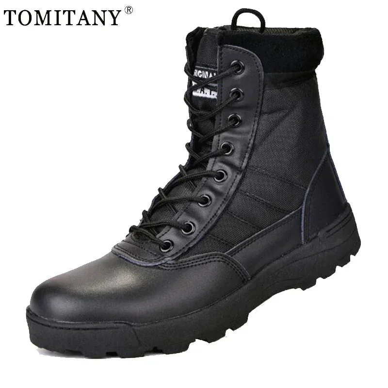 Botas tácticas para exteriores para hombre, zapatos para hombre, botas de combate para el desierto de la fuerza especial, Botas de senderismo, zapatos tobilleros, zapatos de seguridad para el trabajo para hombre - imagen 2