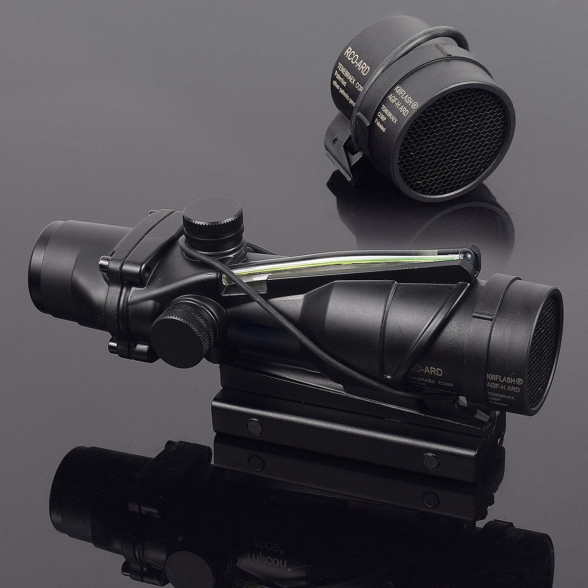 Cubierta táctica ACOG RMR para mira telescópica Killflash, Protector de lente, accesorios ópticos de caza, pistola Airsoft, punto rojo, mira para matar Flash - imagen 5