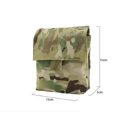 Bolsa de almacenamiento para chaleco táctico al aire libre, bolsa de accesorios, cinturón Molle, bolsas de accesorios