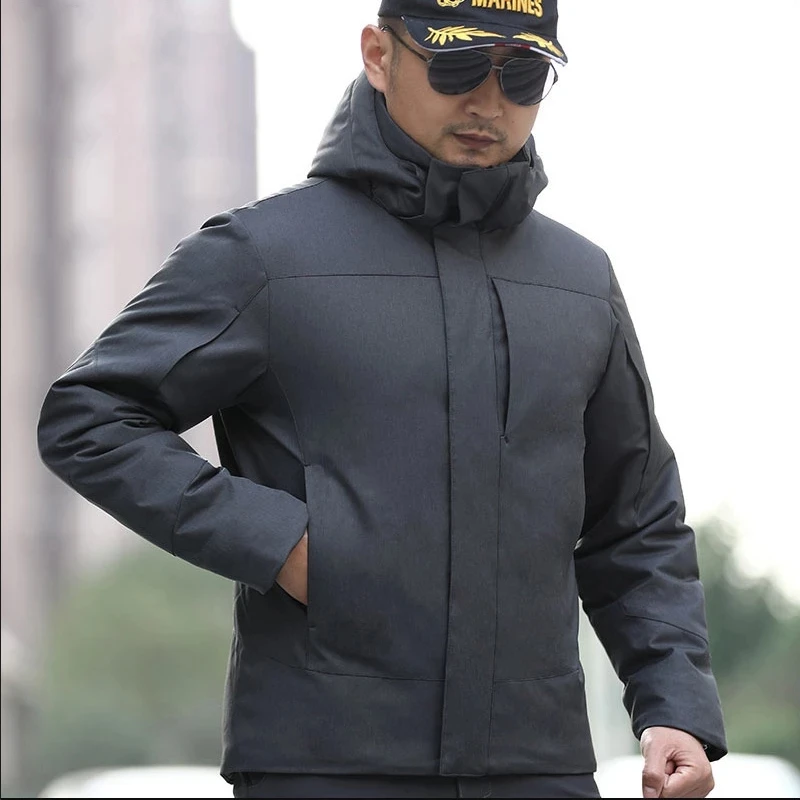 Parka táctica con capucha para hombre, ropa militar de combate de las fuerzas especiales, chaqueta a prueba de viento, abrigo grueso y cálido para invierno - imagen 4