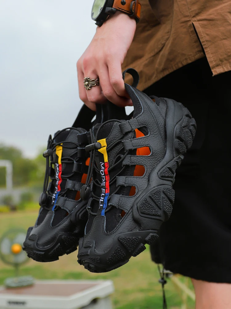 Zapatos de senderismo MERRTO, zapatos aguas arriba, sandalias para exteriores para hombre, zapatillas de deporte de verano para mujer, zapatos de pesca transpirables, calzado de trekking causal - imagen 5