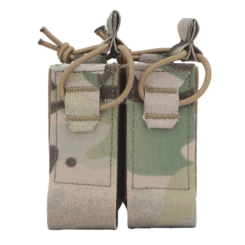 Bolsas tácticas de doble cargador, bolsa militar de nailon para caza, juego de guerra Cs, combate Airsoft, Molle Mag duradera - imagen 3