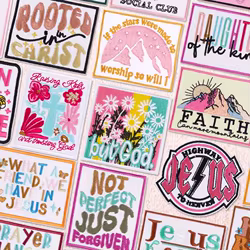 Parche bordado de flores con letras coloridas, parches para planchar para ropa, parches bordados de animales divertidos para decoración de apliques de ropa