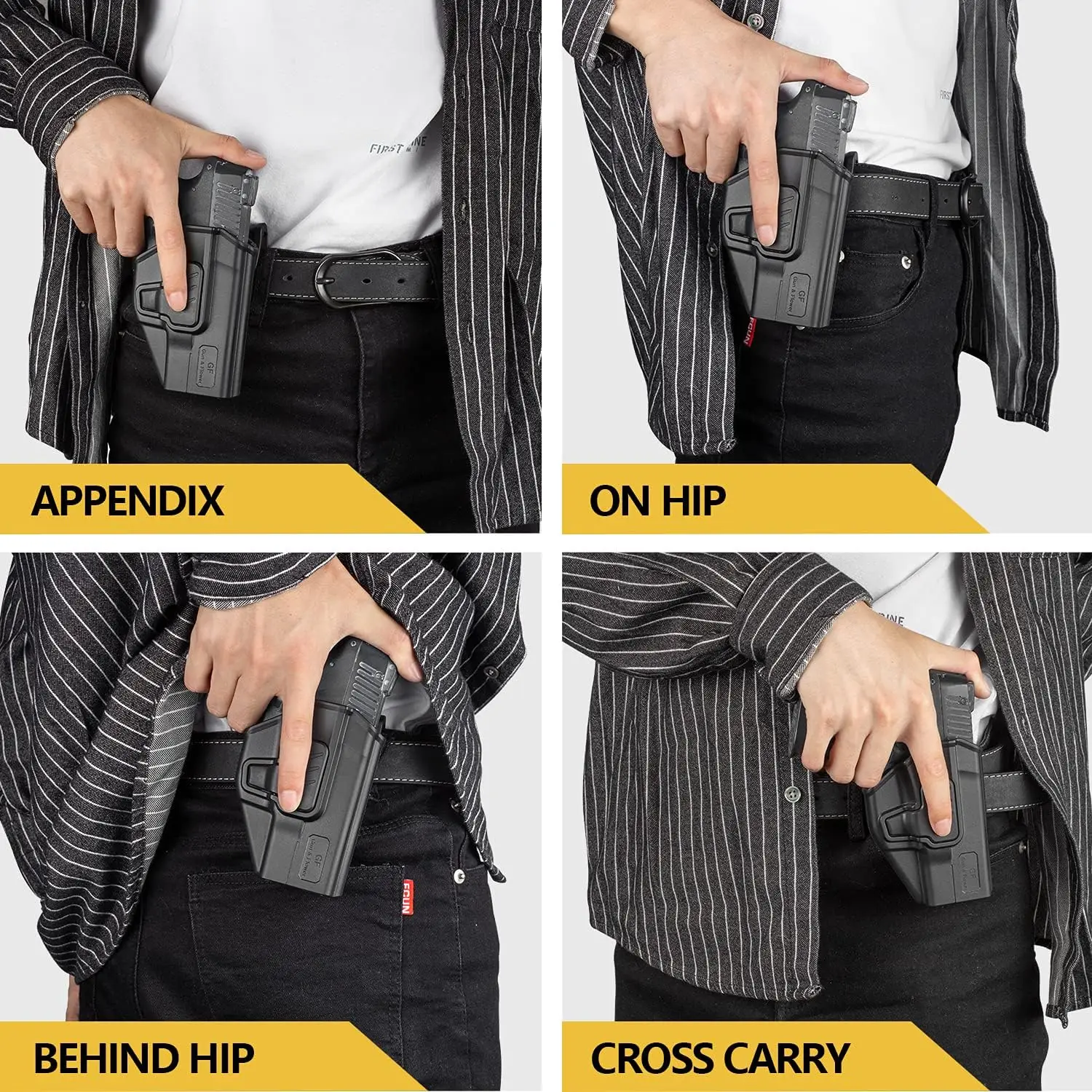 Funda CZ P09 OWB de paleta con liberación de dedo índice y canasta - imagen 5