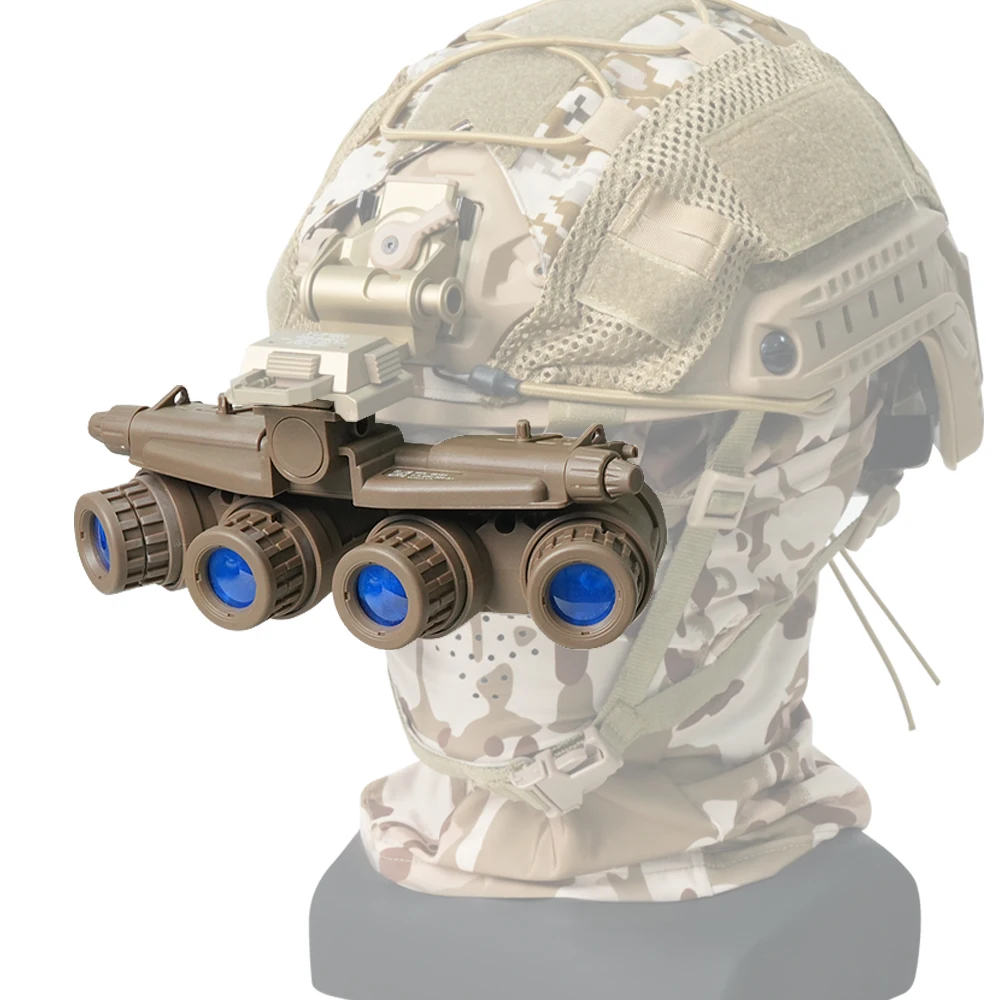 GPNVG18 Réplica de gafas de visión nocturna de 4 ojos a escala 1:1 - Modelo de exhibición realista para juegos y accesorios de películas