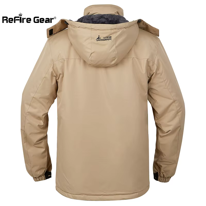 Chaqueta impermeable hombre forro polar – Invierno montaña y nieve - imagen 2