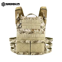 Shekkin gears Chaleco táctico estilo Crye JPC 2.0 Portaplacas táctico