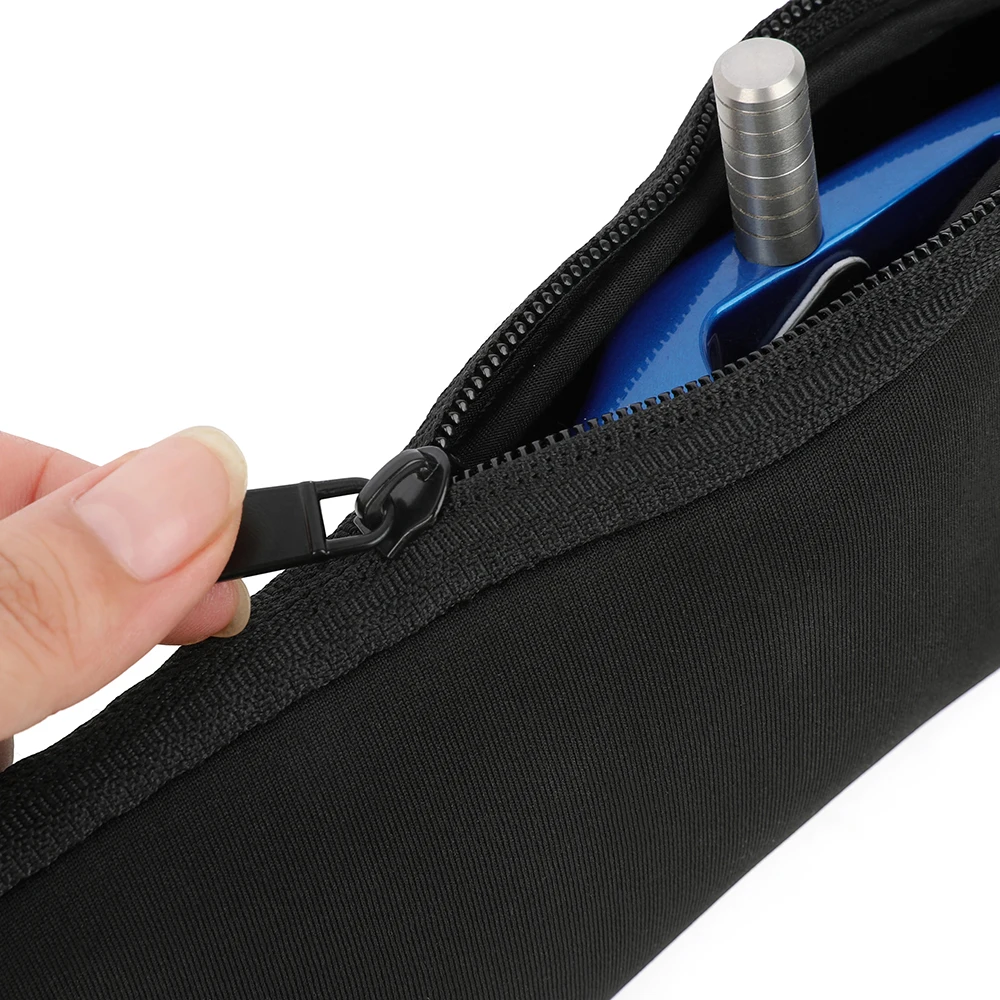 Bolsa protectora para equipo de tiro con arco, funda protectora para arco recurvo Takedown con correas, bolsillo con asa para arco de tela de buceo - imagen 5