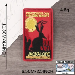 Parche bordado Mothman criptozoología para uniforme táctico