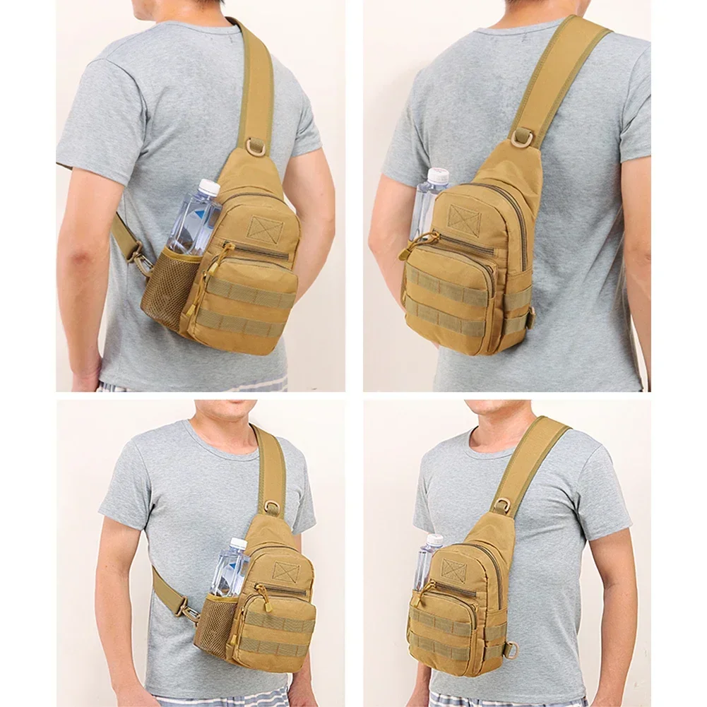 Bolso pequeño de camuflaje táctico para exteriores, hervidor de pecho, mochila de senderismo para hombre, bolso de hombro de nailon para caza, pesca, senderismo - imagen 2