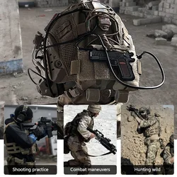 Conjunto táctico casco airsoft con soporte NVG GPNVG-18 y auriculares
