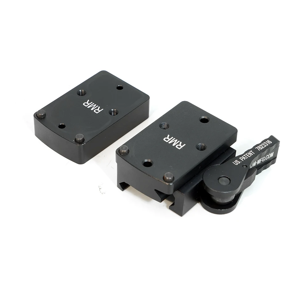 Soporte RM QD con placa elevadora para RMR Mini Red Dot Sight, bloqueo automático compatible con riel Picatinny Weaver de 20mm, disponible - imagen 5