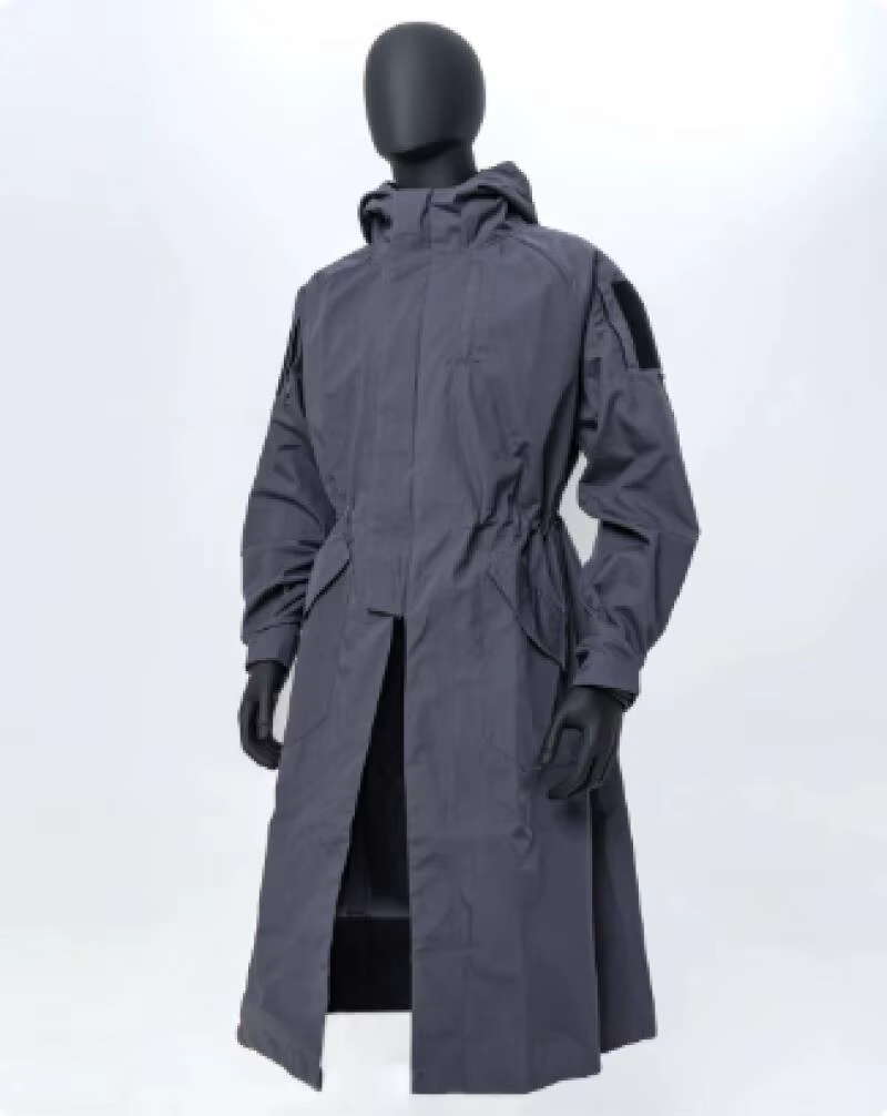 Chaquetón táctico largo ripstop de algodón, abrigo airsoft - imagen 5