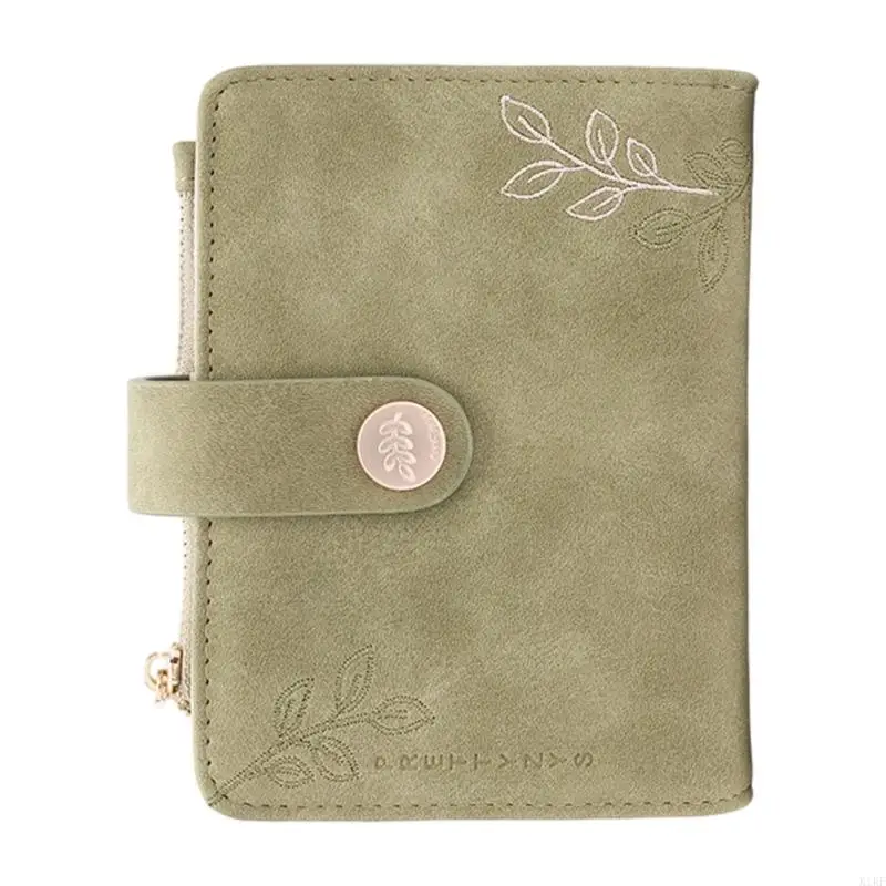 Carpeta cuero PU con 5 anillos para mujer, billetera, cuaderno planificador presupuesto recargable con bolsillo para con 5 - imagen 5