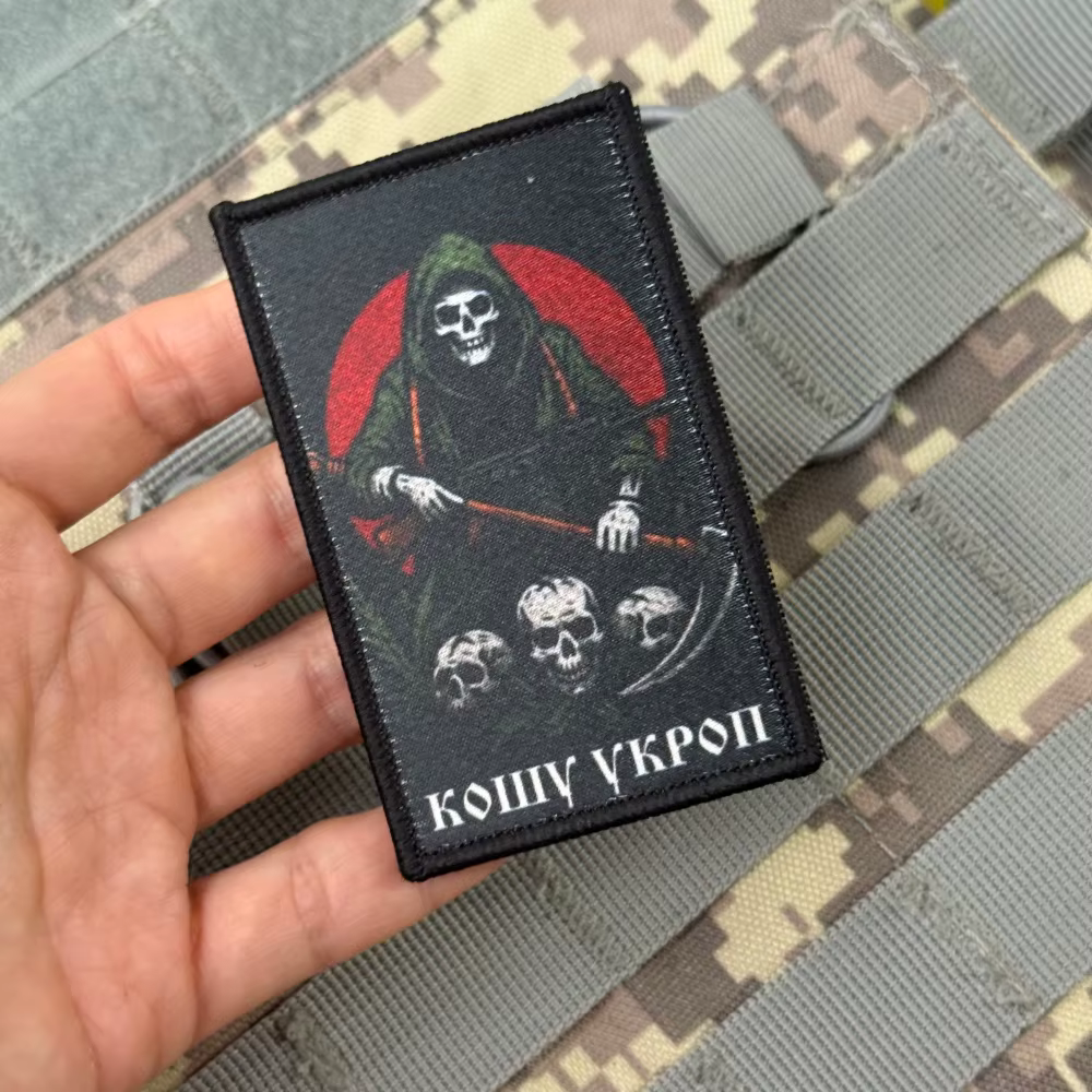 Parche táctico chevron moral con velcro y bordado militar - imagen 3