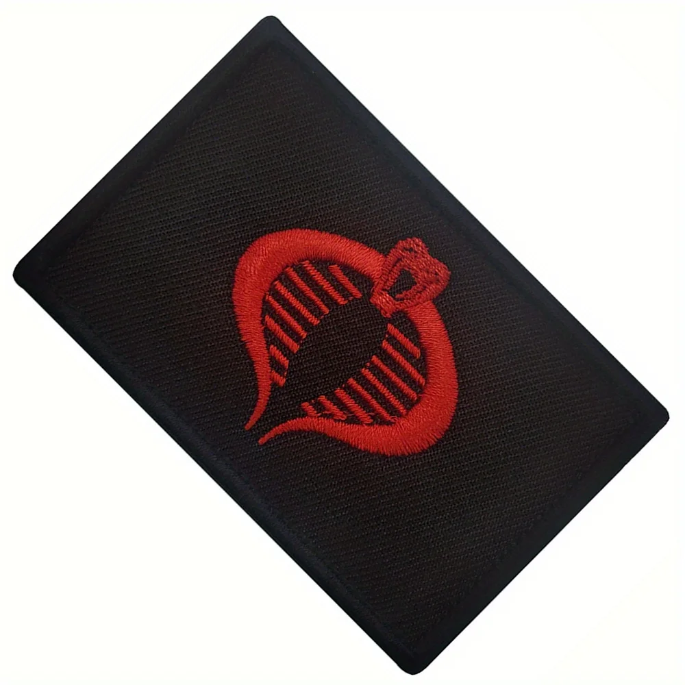 Parches Velcro Mochila TáCticos De Bordados Parche GI JOE Ninja Cobra Velcros, juego de película americana, gancho y bucle militar, insignia de moral bordada táctica para mochila Molle - imagen 2