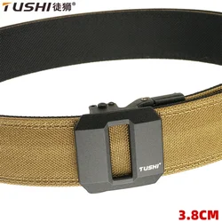 TUSHI Cinturón táctico IPSC hebilla automática