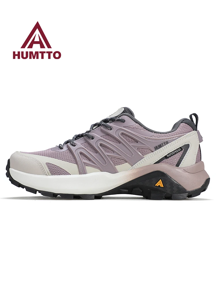 Humtto zapatos de senderismo para hombre, zapatos de trekking antideslizantes para exteriores, zapatillas deportivas transpirables todoterreno para mujer, zapatillas informales de viaje para caminar para mujer - imagen 2