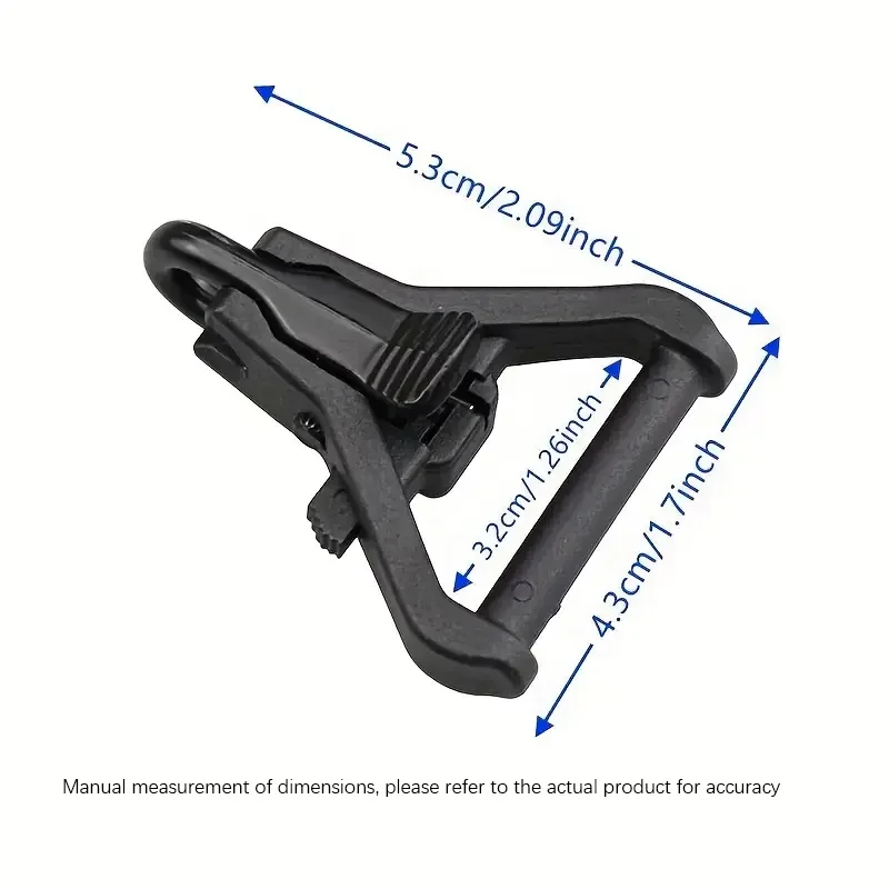 2 Correas de Nylon/PA con Punto de Anclaje Paraclip, Ajuste Universal para Correas de 1.25 Pulgadas, Accesorio para Caza y Armas de Juguete - imagen 5