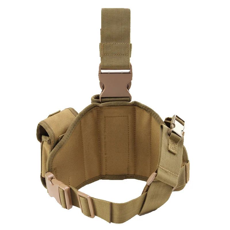 Funda táctica Universal para pistola, bolsa para pistola hasta el muslo, arnés para piernas, funda para pierna de caza MOLLE desmontable ajustable para exteriores - imagen 4