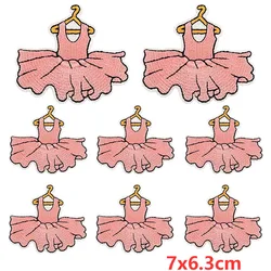 10 unids/lote apliques de bailarina/parche bordado parches para planchar para ropa parches termoadhesivos para ropa insignias Fusibles