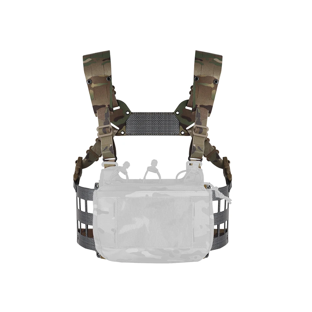 Equipo táctico Chesty Wide V2 Ferro estilo ligero caza al aire libre combate Airsoft pecho Rig chaleco sistema MOLLE equipo extendido - imagen 5