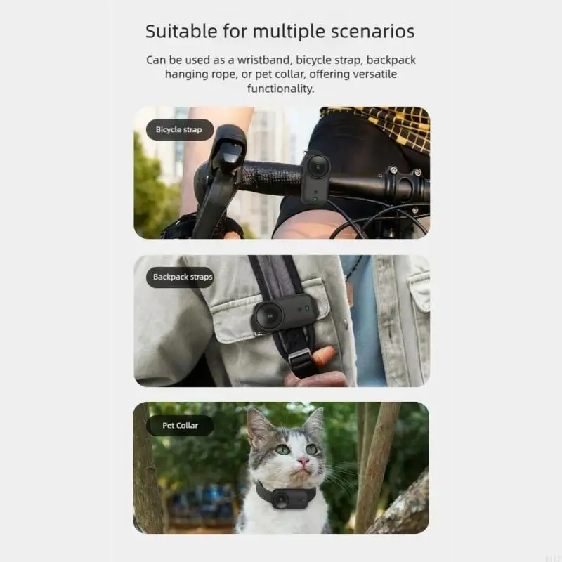 Correa cámara silicona ligera con opción montaje versátil para uso seguro cámara acción K1KF - imagen 5