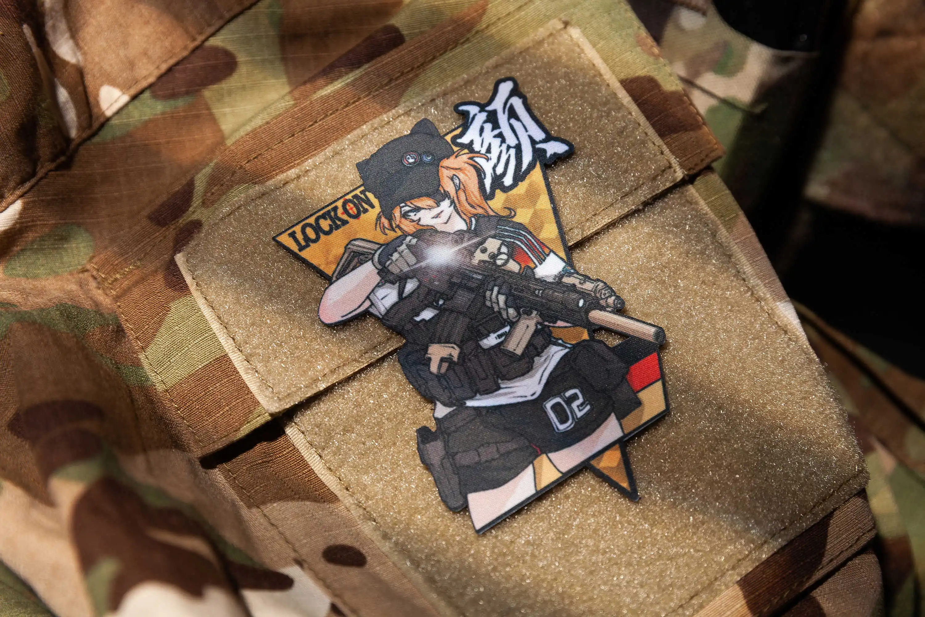 Parche de combate para niña, insignia de pistola táctica impresa para ropa, mochila, decoración de brazalete - imagen 2