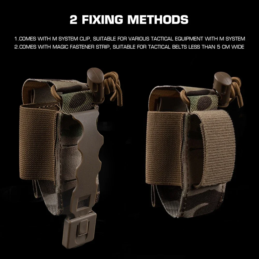 Bolsa táctica para granada multiusos para caza al aire libre, juego de guerra Airsoft M67 RGD-5, bolsa de almacenamiento modelo, cinturón MOLLE, chaleco, equipo portador - imagen 5