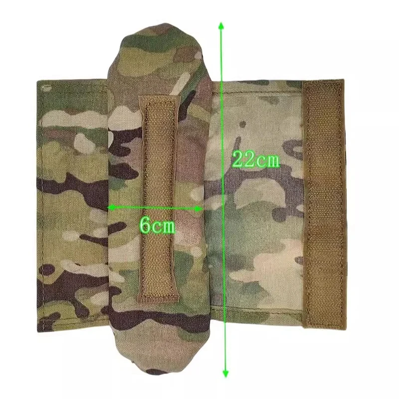 1 par de almohadillas para correa de hombro para chaleco, almohadillas protectoras de malla de nailon con cojín cómodo, Molle táctico para accesorios de mochila de senderismo FCPC/JPC - imagen 5