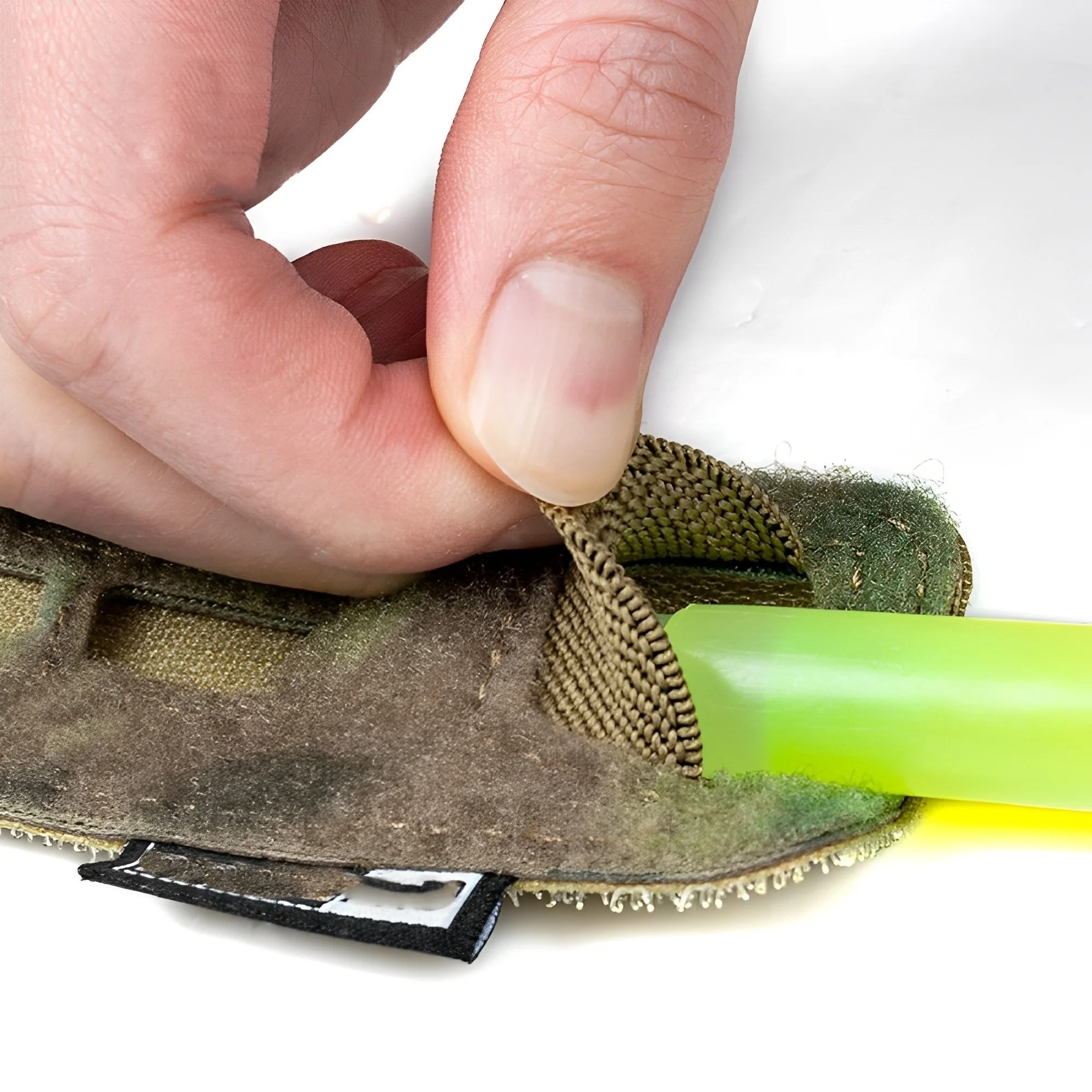 Bolsa táctica para barras luminosas, soporte de luz con gancho y bucle para corte láser de Paintball Airsoft, bolsa de luz fluorescente de nailon 500D - imagen 4